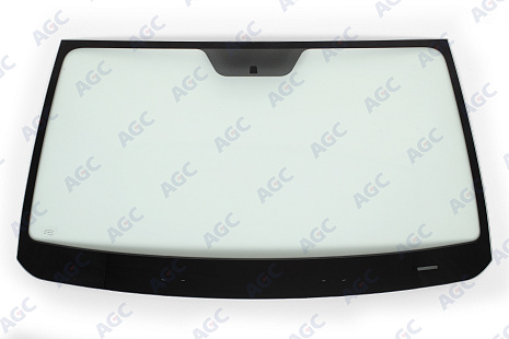 Фото MGC HYUNDAI H1 2007- Стекло ветровое Зеленое - Solar Control - VIN - Изм.держ.зерк
