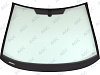 Фото NDG OPEL CORSA D 2006- Стекло ветровое Зеленое - Solar control -VIN (Без молдинга)