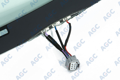 Фото MGC TOYOTA LANDCRUISER J200 2012- Стекло ветровое Зеленое/Голубая полоса + Шумоизоляция  -С полным обогревом+зоны дворников-ДД-VIN-Изм.шелк