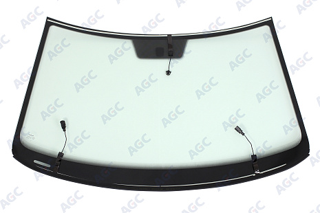 Фото NDG VOLKSWAGEN POLO V 4D СЕД 2009- Стекло ветровое Зеленое - Solar Control -С полным Обогревом-VIN- Нижний молдинг -Изм.шелк