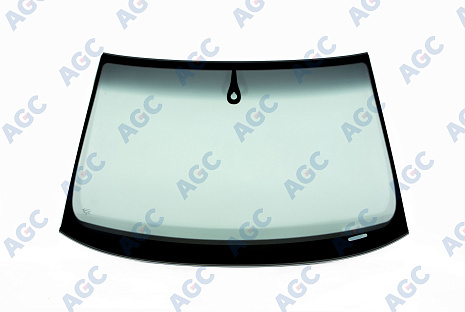 Фото MGC AUDI A4 2004- Стекло ветровое Зеленое/Серая полоса + Solar control -ДД-VIN-Доп.обор-Изм.шелк