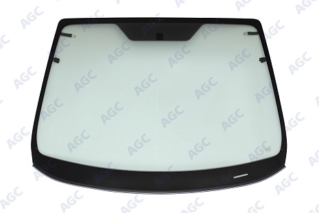 Фото MGC FORD FIESTA VI 3D-5D ХБ 2008-2019 Стекло ветровое Зеленое + Шумоизоляция -С полным обогревом-VIN-Доп.обор