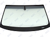 Фото NDG AUDI A6 2004-2011 Стекло ветровое Зеленое/Серая полоса + Solar control -Место для ДД-VIN (Без молдинга)