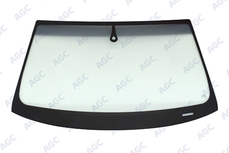 Фото NDG AUDI A6 2004-2011 Стекло ветровое Зеленое/Серая полоса + Solar control -Место для ДД-VIN (Без молдинга)
