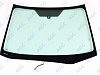 Фото MGC IMPREZA IV 2012-/ XV 2012-/ WRX STI 2015- / LEVORG 2015- Стекло ветровое Зеленое - Solar control -С обогревом зоны дворников-VIN