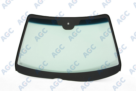 Фото AGC MAZDA 6 2005- Стекло ветровое Зеленое/Голубая полоса -Доп.обор-Изм.шелк для держ.зерк
