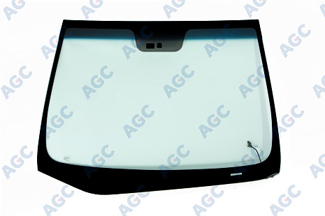 Фото MGC HYUNDAI I30 2012- Стекло ветровое Зеленое/Голубая полоса -С обогревом зоны дворников-ДД-VIN