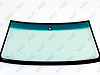 Фото AGC TOYOTA LANDCRUISER HDJ100 1998- Стекло ветровое Зеленое/Зеленая полоса -VIN