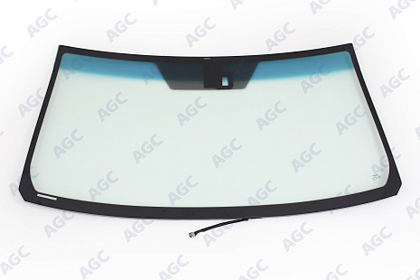 Фото NDG TOYOTA LANDCRUISER J200 2008- Стекло ветровое Зеленое/Зеленая полоса -С обогревом зоны дворников-Место для ДД-VIN-Изм.шелк
