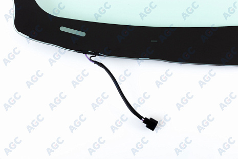 Фото MGC KIA CERATO 2009- Стекло ветровое Зеленое/Голубая полоса -С обогревом зоны дворников-VIN