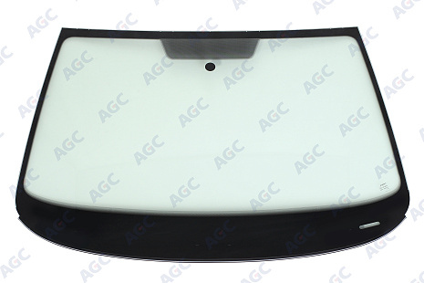Фото NDG SKODA OCTAVIA A7 2013- Стекло ветровое Зеленое - Solar Control -VIN - Нижний молдинг