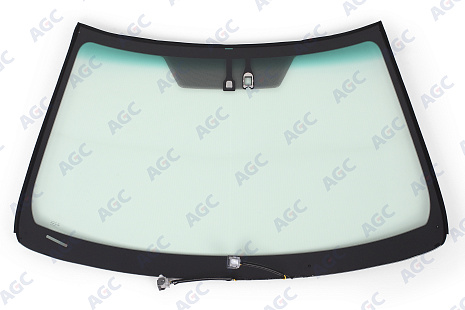 Фото MGC TOYOTA CAMRY 2011-2014 Стекло ветровое Зеленое/Зеленая полоса + Шумоизоляция -С полным обогревом-ДД-VIN - Доп.обор