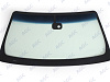 Фото NDG NISSAN PATHFINDER/NAVARA 2005- Стекло ветровое Зеленое/Голубая полоса + Solar control -Место для ДД-VIN- Изм.шелк (Без молдинга)