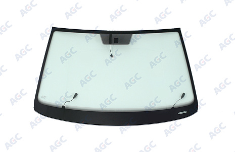 Фото MGC VOLKSWAGEN POLO V 4D СЕД 2009- Стекло ветровое Зеленое - Solar control -С полным обогревом-VIN-Доп.обор-Изм.шелк