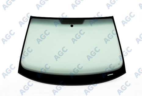 Фото AGC VOLKSWAGEN GOLF V 2003- Стекло ветровое зеленое/Серая полоса + Solar control -VIN-Инкапс