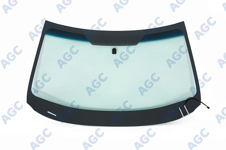 Фото MGC SUBARU FORESTER 2008- Стекло ветровое Зеленое/Голубая полоса -С обогревом зоны дворников-VIN