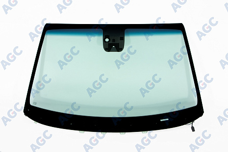 Фото MGC HYUNDAI TUCSON 2015- Стекло ветровое Зеленое/Голубая полоса + Solar control +Шумоизоляция -Кам -С обогревом зоны дворников -ДД-Датч.влажн-VIN- Доп.обор