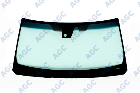 Фото AGC NISSAN PATROL Y62/ INFINITI QX56 2010- Стекло ветровое Зеленое/Голубая полоса -Кам -С обогревом зоны дворников-ДД-VIN