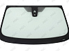 Фото MGC BMW X4 F26 2014- Стекло ветровое Зеленое - Solar control - Кам.трапеция -ДД-VIN