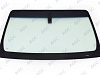 Фото NDG NISSAN PATHFINDER 2005- Стекло ветровое Зеленое/Голубая полоса + Solar Control -VIN (б/молдинга)