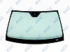 Фото БЕЗ РГ! MERCEDES C-CLASS W204 2007- Стекло ветровое Зеленое - Solar control -ДД-VIN-Инкапс