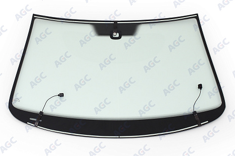 Фото NDG VOLKSWAGEN PASSAT B6 2005- Стекло ветровое Зеленое - Solar control -С полным обогревом-Место для ДД-VIN- Изм.шелк (Без молдинга)