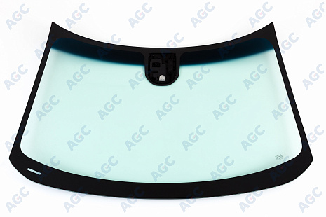 Фото MGC CHEVROLET ORLANDO 2011-2016 Стекло ветровое Зеленое/Голубая полоса -ДД-VIN- Изм.шелк