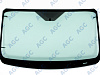 Фото MGC FORD TRANSIT V363 низк. 2014- Стекло ветровое Зеленое - Solar control -С полным обогревом-VIN-Инкапс- Без держ.зерк