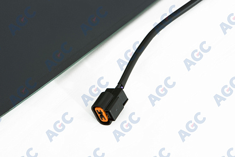 Фото MGC SSANGYONG ACTYON 2011-/KORANDO 2010- Стекло ветровое Зеленое/Голубая полоса + Solar control -С обогревом зоны дворников-ДД- Изм.шелк