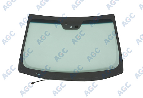 Фото MGC HYUNDAI i40 2011- Стекло ветровое Зеленое/Голубая полоса + Solar control -С обогревом зоны дворников-ДД-Датч.влажн-VIN