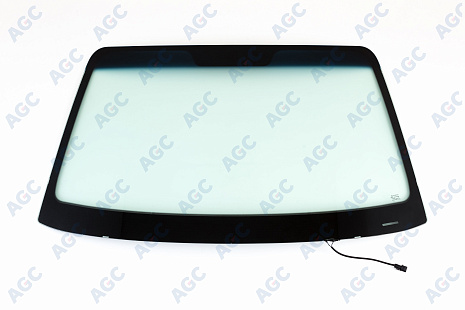 Фото MGC HYUNDAI TUCSON 2004- Стекло ветровое Зеленое/Голубая полоса -С обогревом зоны дворников-VIN-Изм.полож.держ.зерк